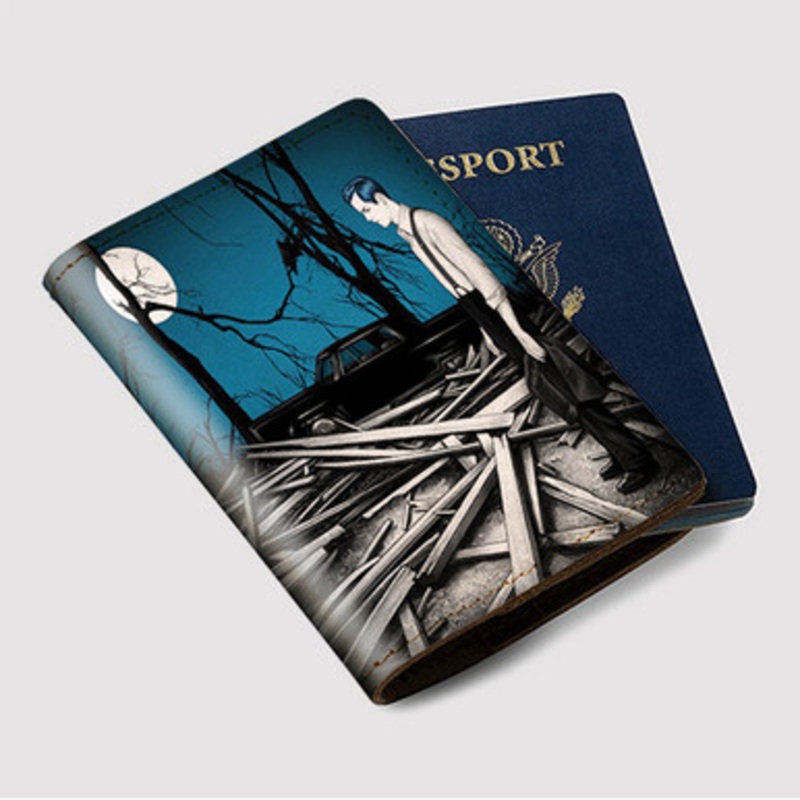 Pastele Jack White Fear Of The Dawn Custom Passport Wallet Case With Credit Card Holder Awesome Personalized PU Leather Travel Trip Vacation Baggage Cover