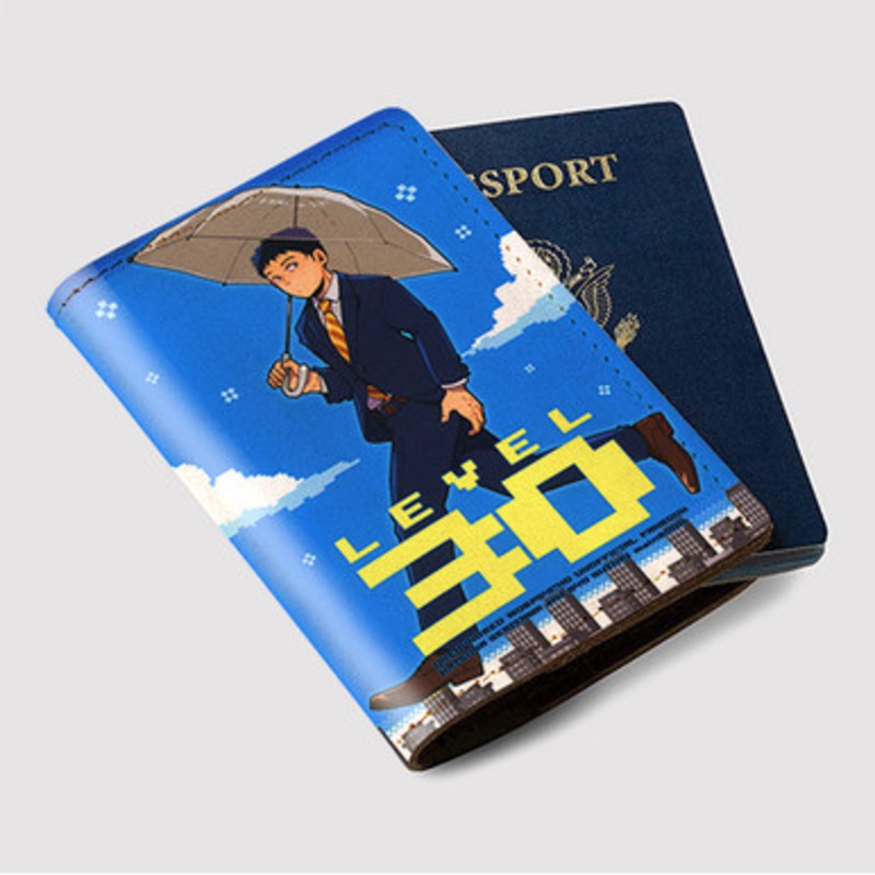 Pastele Katsuya Serizawa Mob Psycho Custom Passport Wallet Case With Credit Card Holder Awesome Personalized PU Leather Travel Trip Vacation Baggage Cover