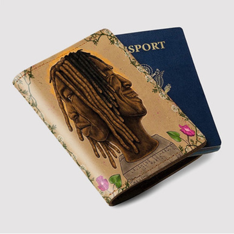 Pastele Mavi Laughing so Hard it Hurts Custom Passport Wallet Case With Credit Card Holder Awesome Personalized PU Leather Travel Trip Vacation Baggage Cover