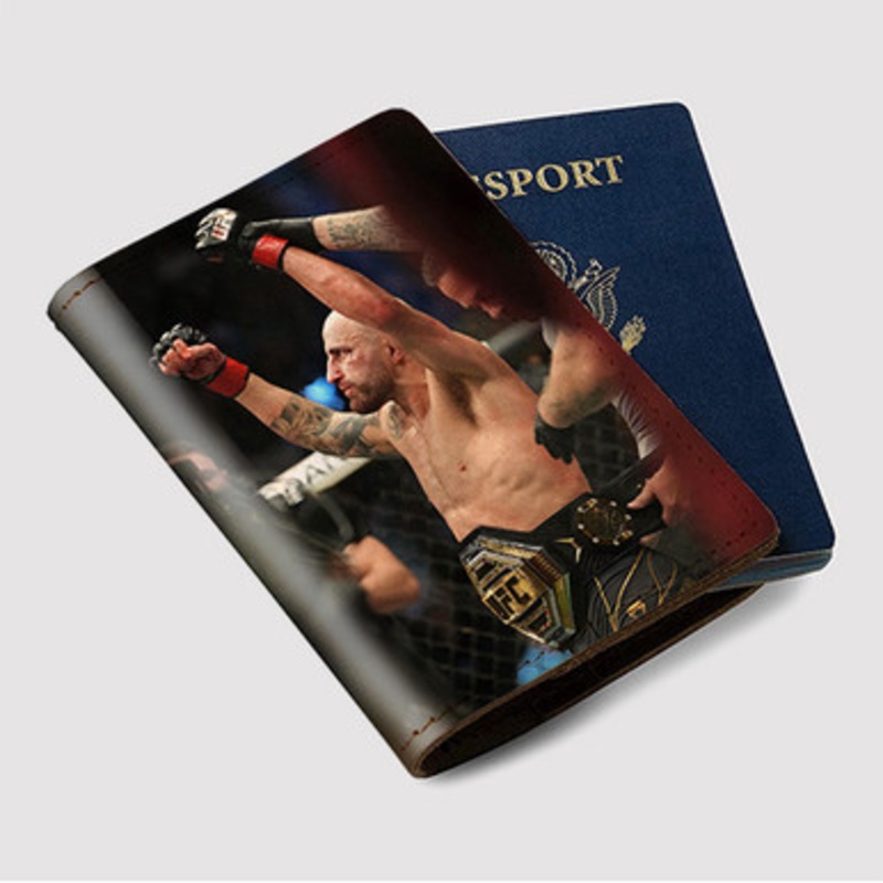 Pastele Max Holloway Custom Passport Wallet Case With Credit Card Holder Awesome Personalized PU Leather Travel Trip Vacation Baggage Cover