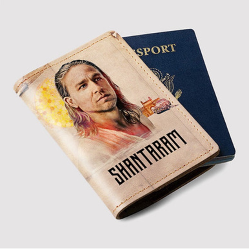 Pastele Shantaram Custom Passport Wallet Case With Credit Card Holder Awesome Personalized PU Leather Travel Trip Vacation Baggage Cover