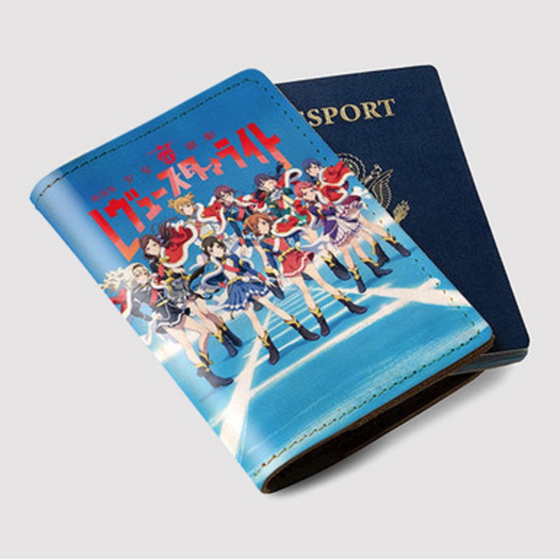 Pastele Shoujo Kageki Revue Starlight Custom Passport Wallet Case With Credit Card Holder Awesome Personalized PU Leather Travel Trip Vacation Baggage Cover