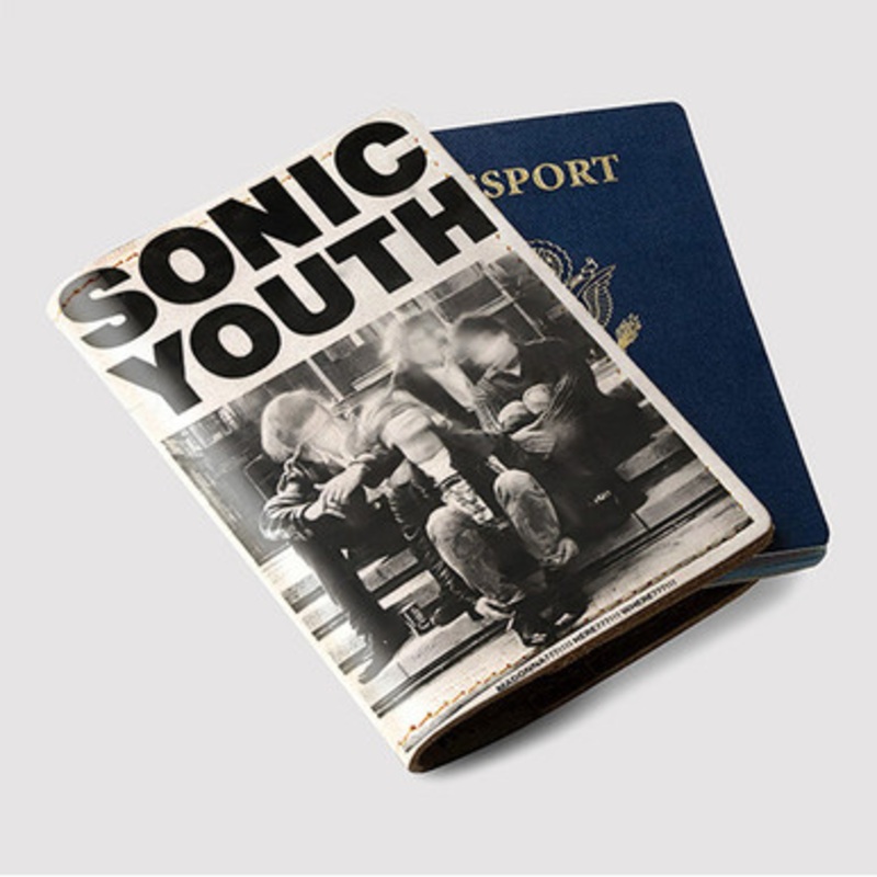 Pastele Sonic Youth Good Custom Passport Wallet Case With Credit Card Holder Awesome Personalized PU Leather Travel Trip Vacation Baggage Cover