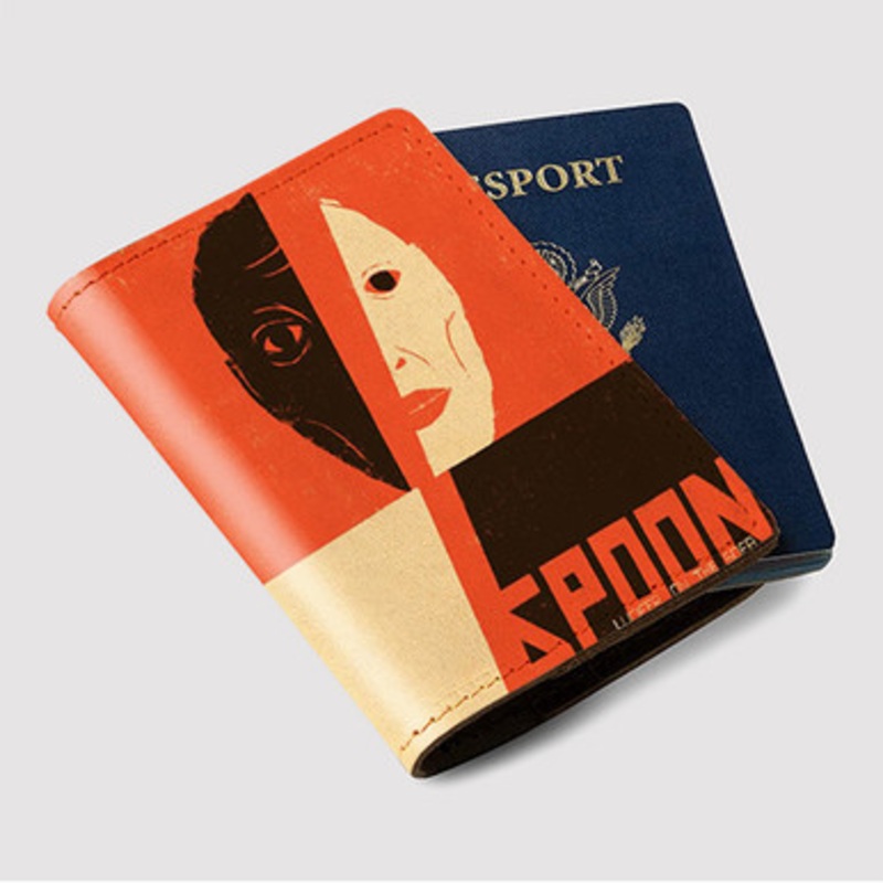 Pastele Spoon Lucifer on the Sofa Custom Passport Wallet Case With Credit Card Holder Awesome Personalized PU Leather Travel Trip Vacation Baggage Cover