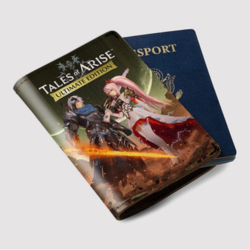 Pastele Tales of Arise Custom Passport Wallet Case With Credit Card Holder Awesome Personalized PU Leather Travel Trip Vacation Baggage Cover