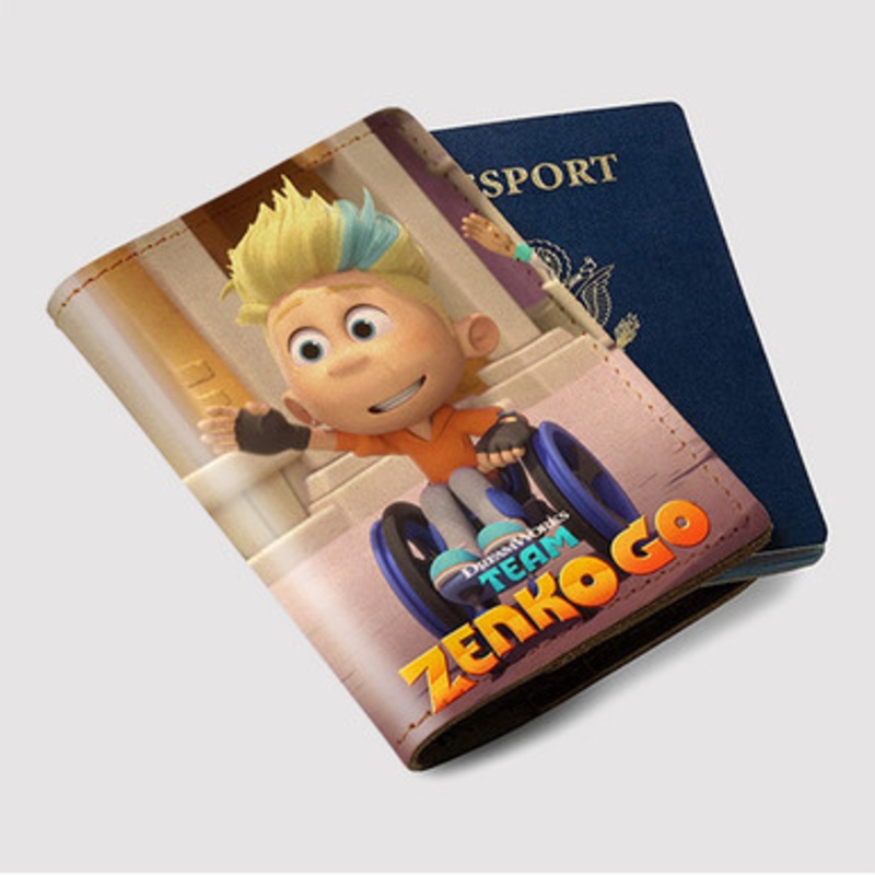 Pastele Team Zenko Go Custom Passport Wallet Case With Credit Card Holder Awesome Personalized PU Leather Travel Trip Vacation Baggage Cover