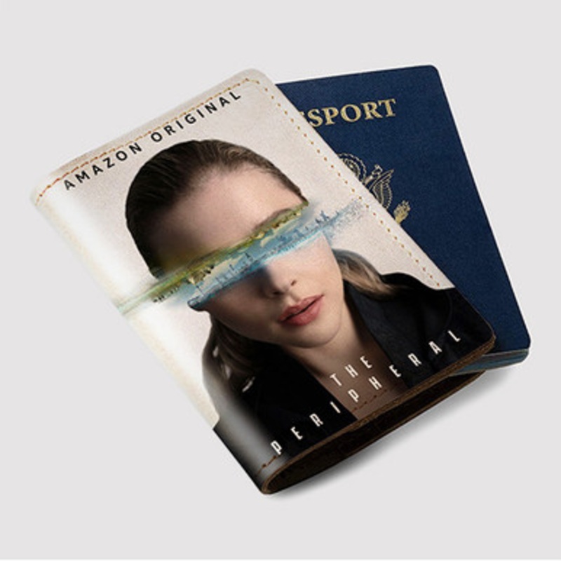 Pastele The Peripheral Custom Passport Wallet Case With Credit Card Holder Awesome Personalized PU Leather Travel Trip Vacation Baggage Cover