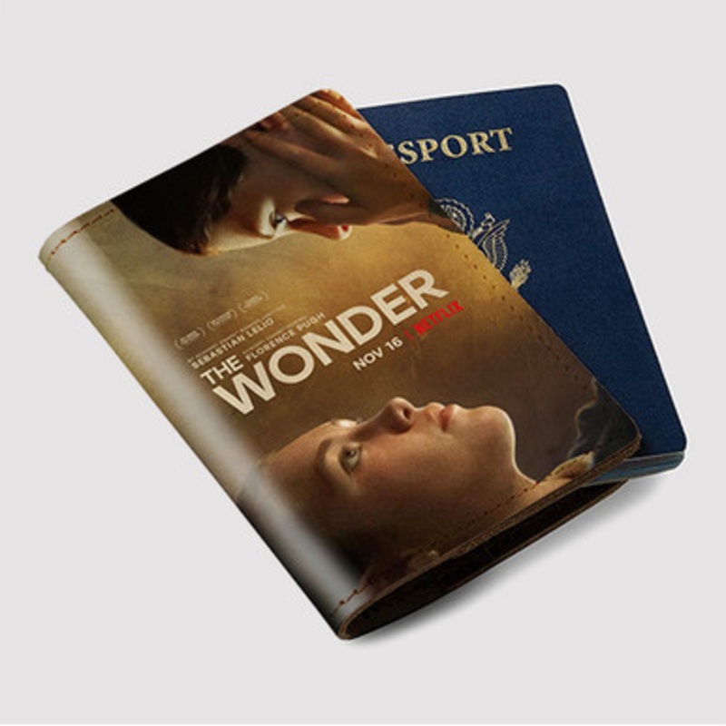 Pastele The Wonder Custom Passport Wallet Case With Credit Card Holder Awesome Personalized PU Leather Travel Trip Vacation Baggage Cover