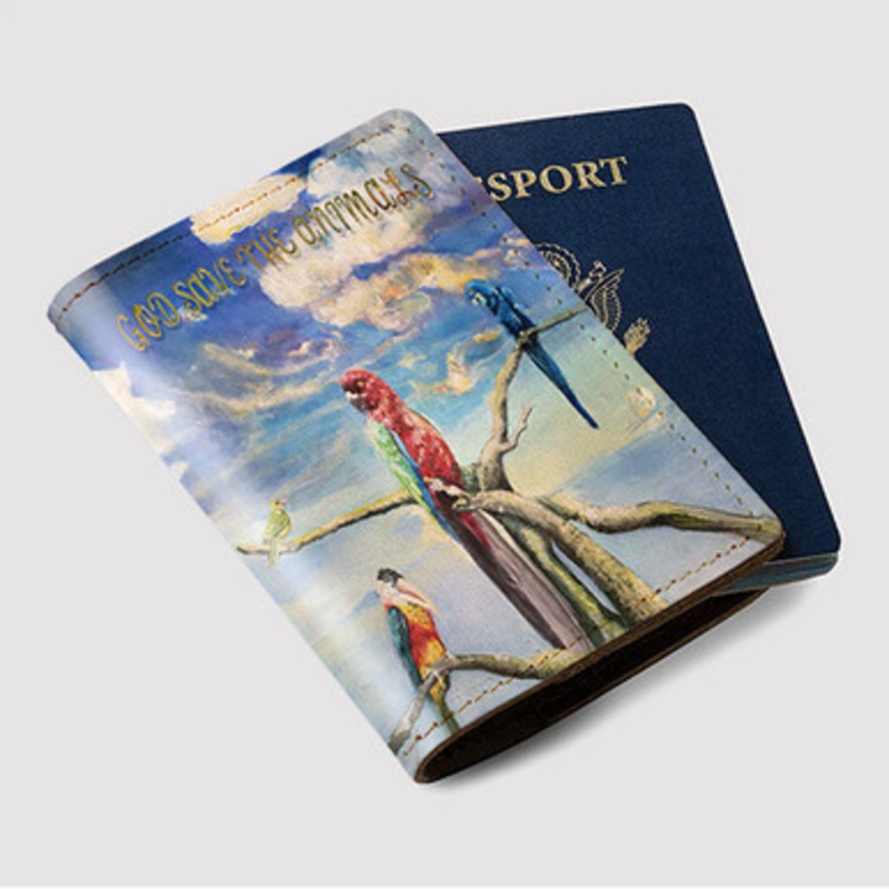 Pastele Alex G God Save the Animals Custom Passport Wallet Case With Credit Card Holder Awesome Personalized PU Leather Travel Trip Vacation Baggage Cover