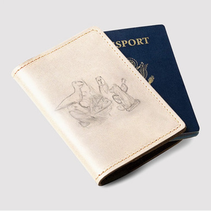 Pastele Big Thief Dragon New Warm Mountain I Believe in You Custom Passport Wallet Case With Credit Card Holder Awesome Personalized PU Leather Travel Trip Vacation Baggage Cover