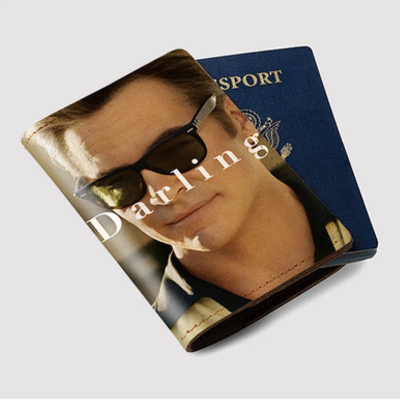 Pastele Chris Pine Dont Worry Darling Custom Passport Wallet Case With Credit Card Holder Awesome Personalized PU Leather Travel Trip Vacation Baggage Cover