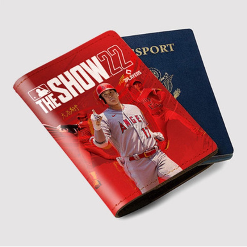 Pastele MLB The Show 22 Custom Passport Wallet Case With Credit Card Holder Awesome Personalized PU Leather Travel Trip Vacation Baggage Cover