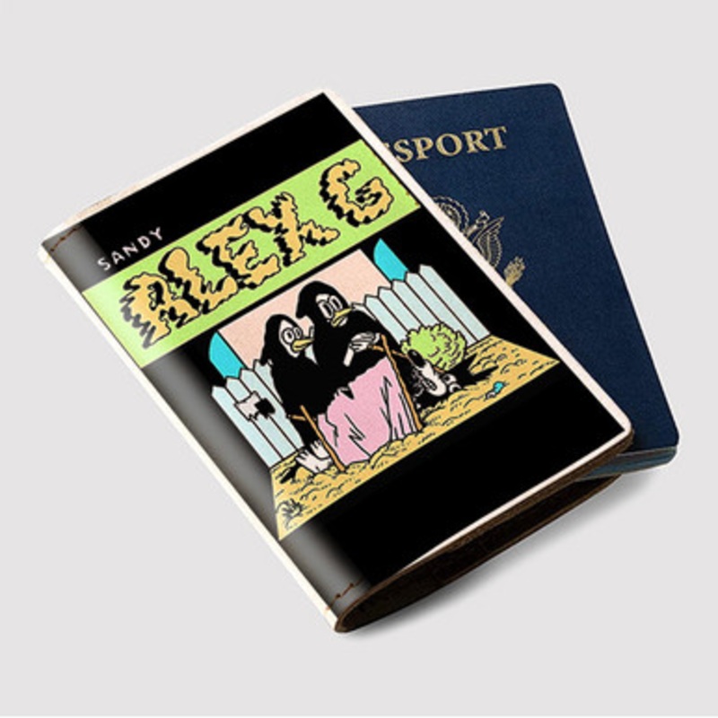 Pastele Sandy Alex G Poster Custom Passport Wallet Case With Credit Card Holder Awesome Personalized PU Leather Travel Trip Vacation Baggage Cover