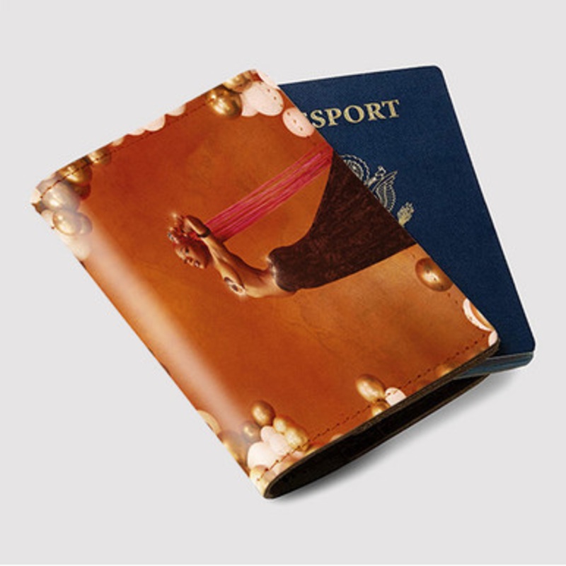 Pastele Sudan Archives Natural Brown Prom Queen Custom Passport Wallet Case With Credit Card Holder Awesome Personalized PU Leather Travel Trip Vacation Baggage Cover