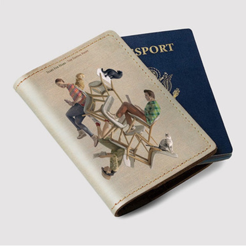 Pastele Tears for Fears The Tipping Point Custom Passport Wallet Case With Credit Card Holder Awesome Personalized PU Leather Travel Trip Vacation Baggage Cover