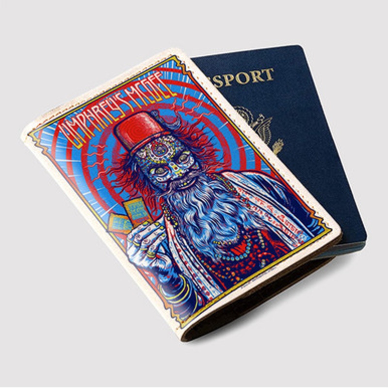 Pastele Umphrey s Mcgee 2015 Custom Passport Wallet Case With Credit Card Holder Awesome Personalized PU Leather Travel Trip Vacation Baggage Cover