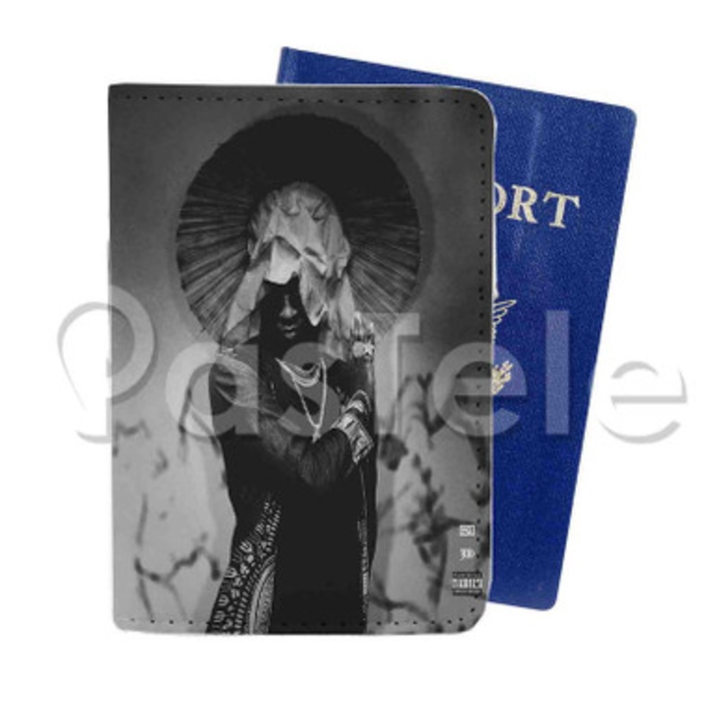 600 Days No Sleep Future Custom PU Leather Passport Travel Baggage Tag Cover