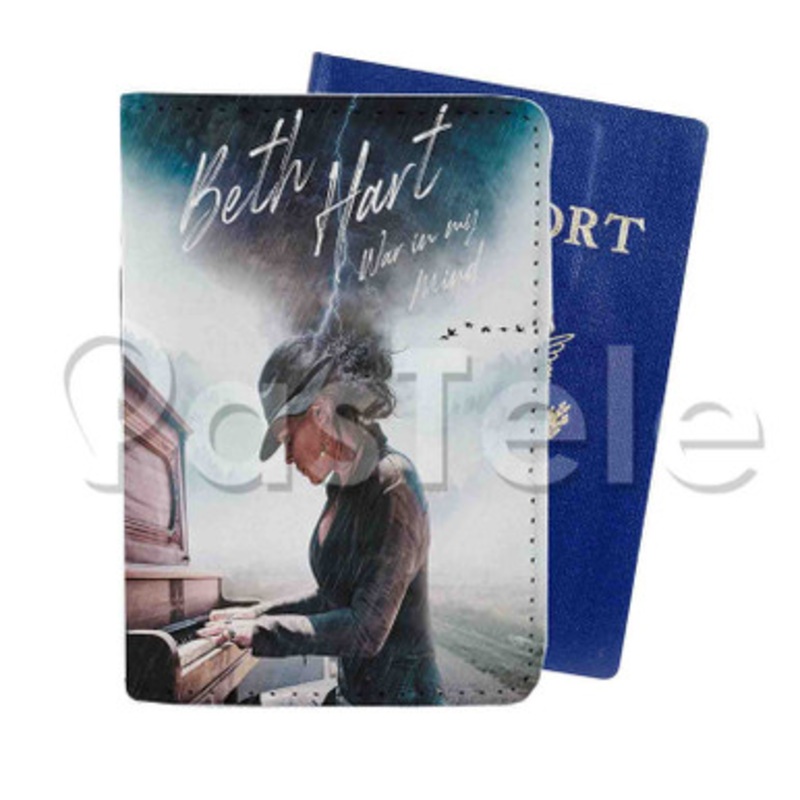 Beth Hart War in My Mind Custom PU Leather Passport Travel Baggage Tag Cover