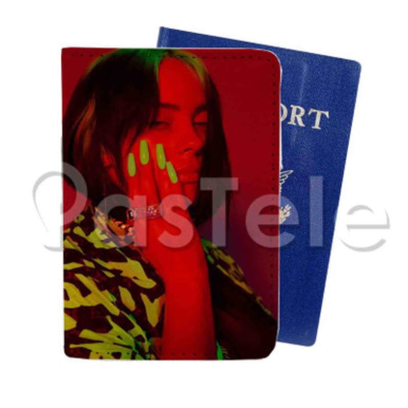 Billie Eilish Everything I Wanted Custom PU Leather Passport Travel Baggage Tag Cover