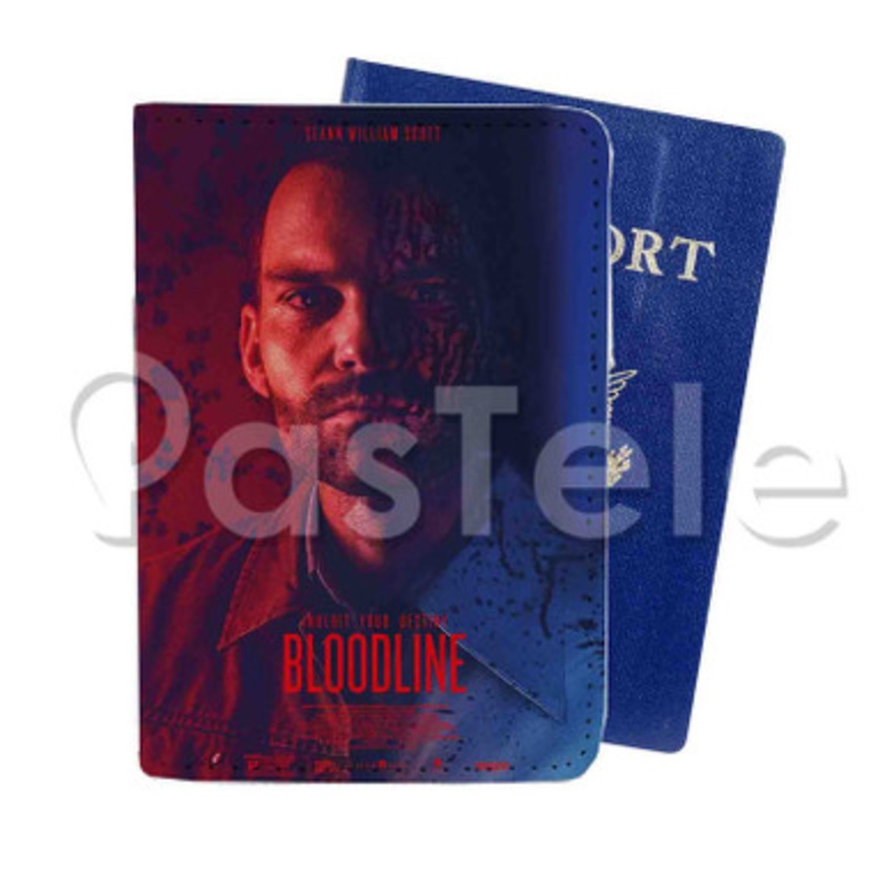Bloodline Custom PU Leather Passport Travel Baggage Tag Cover
