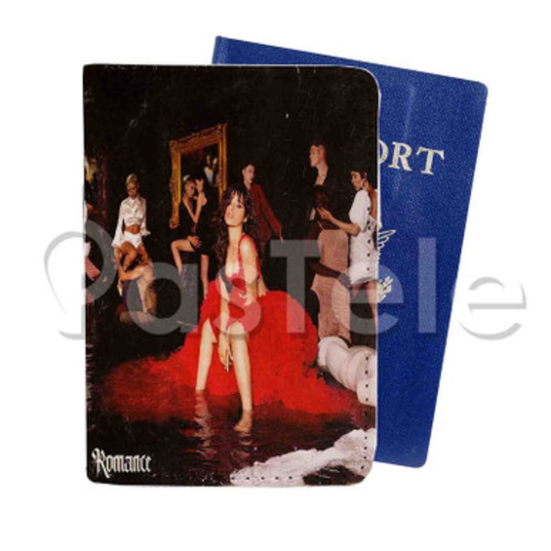 Camila Cabello Romance Custom PU Leather Passport Travel Baggage Tag Cover