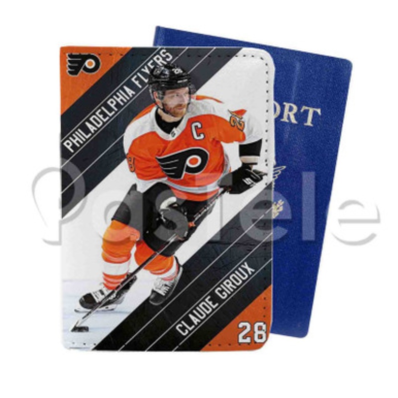 Claude Giroux Philadelphia Flyers NHL Custom PU Leather Passport Travel Baggage Tag Cover