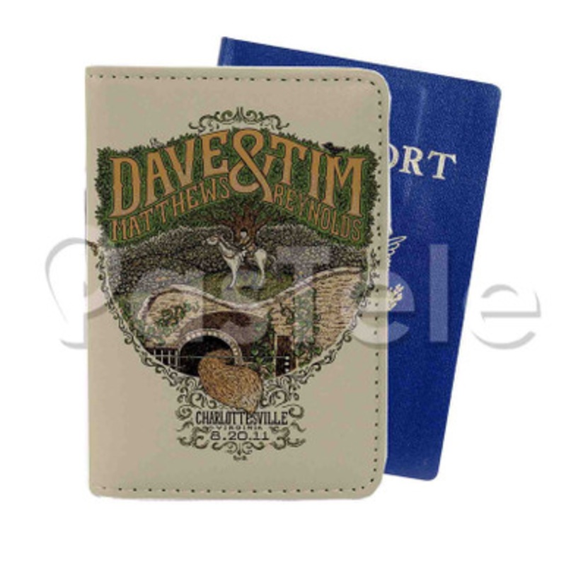 Dave Matthews Band Custom PU Leather Passport Travel Baggage Tag Cover