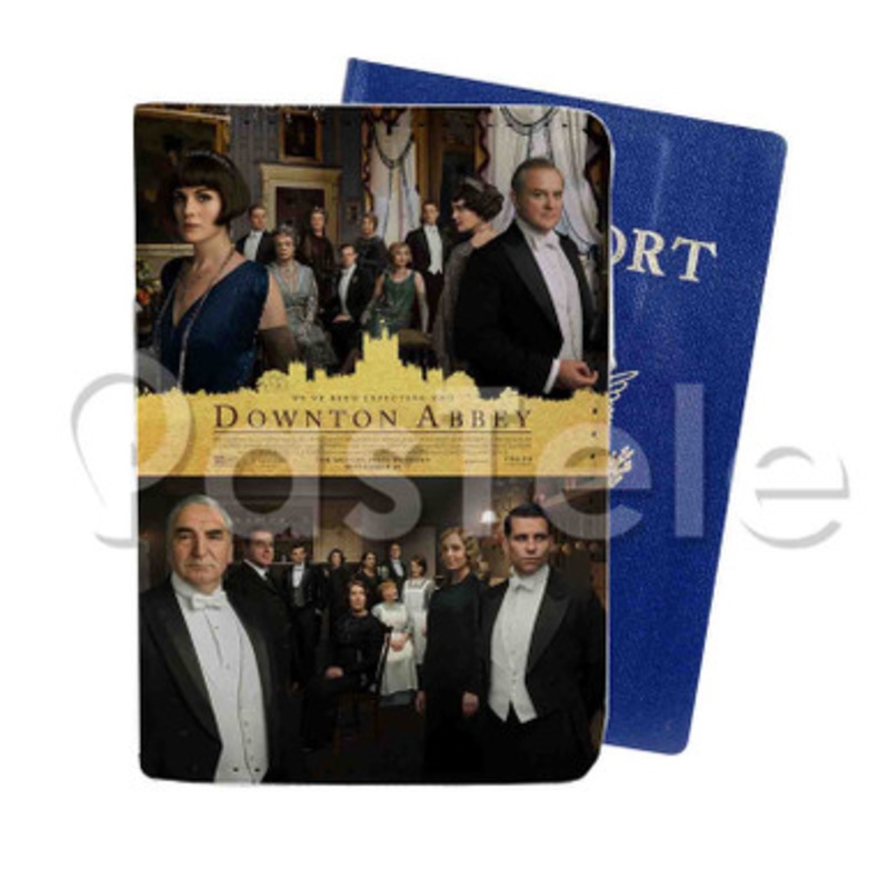 Downton Abbey Custom PU Leather Passport Travel Baggage Tag Cover
