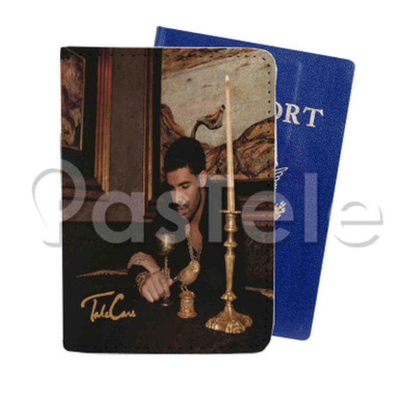 Drake Take Care Custom PU Leather Passport Travel Baggage Tag Cover