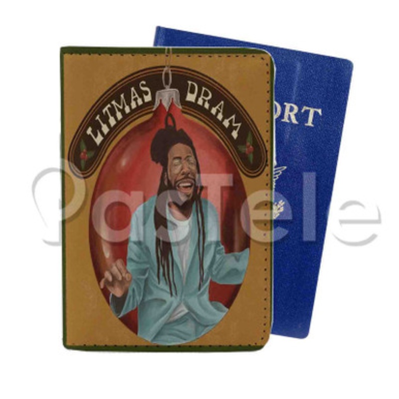DRAM Litmas Custom PU Leather Passport Travel Baggage Tag Cover