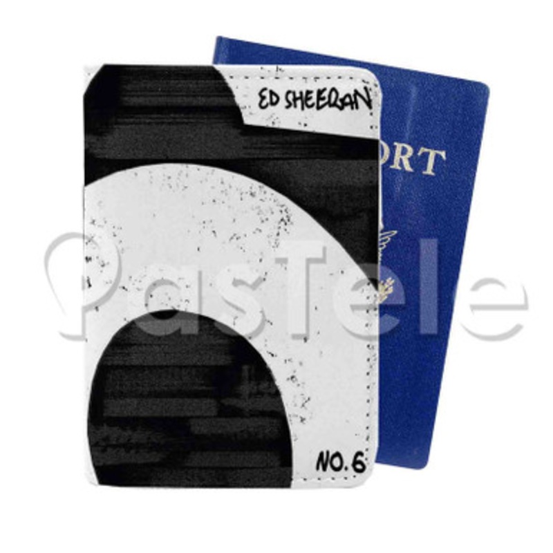 Ed Sheeran No 6 Collaborations Project Custom PU Leather Passport Travel Baggage Tag Cover
