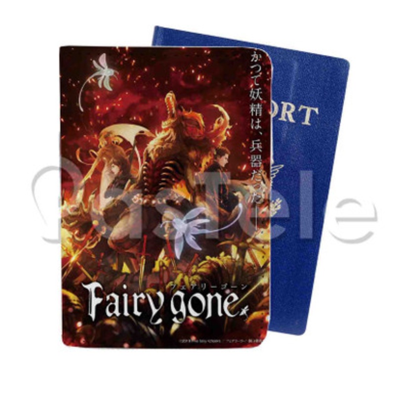 Fairy Gone Custom PU Leather Passport Travel Baggage Tag Cover