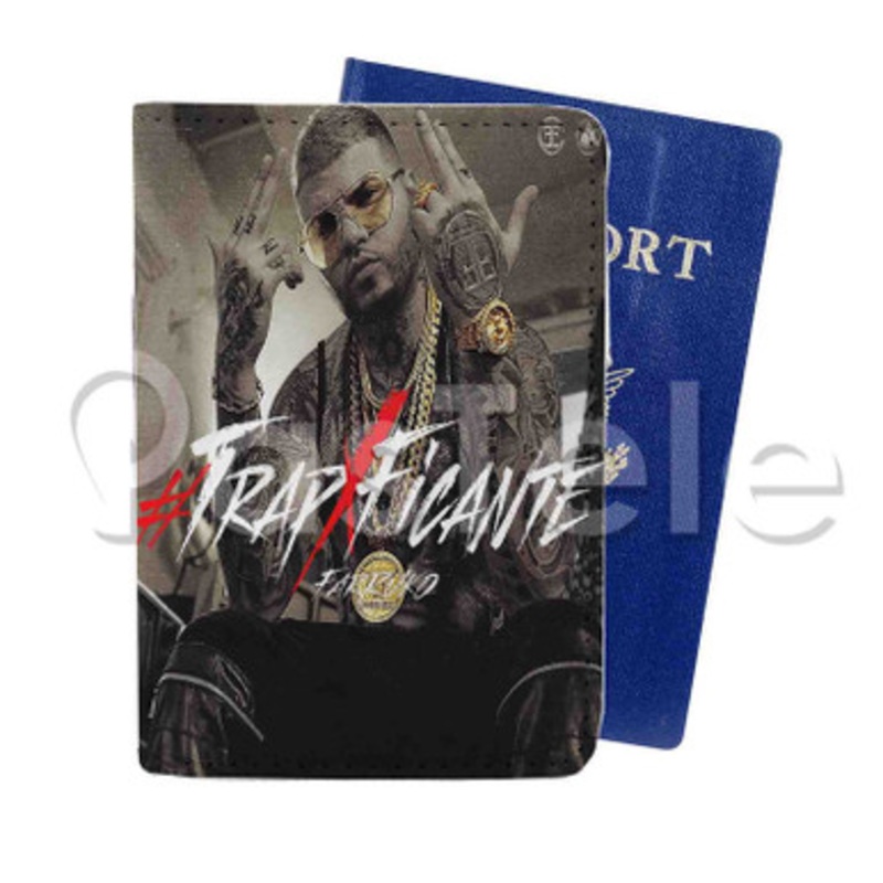 Farruko Custom PU Leather Passport Travel Baggage Tag Cover