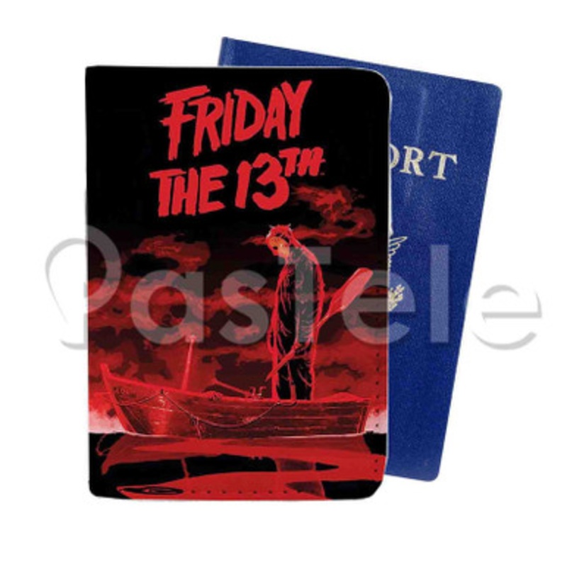 Friday The 13th Custom PU Leather Passport Travel Baggage Tag Cover