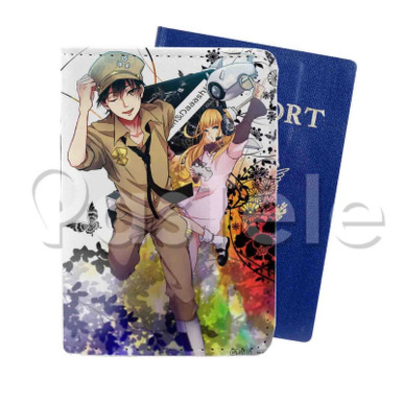 Gunjou no Magmel Custom PU Leather Passport Travel Baggage Tag Cover
