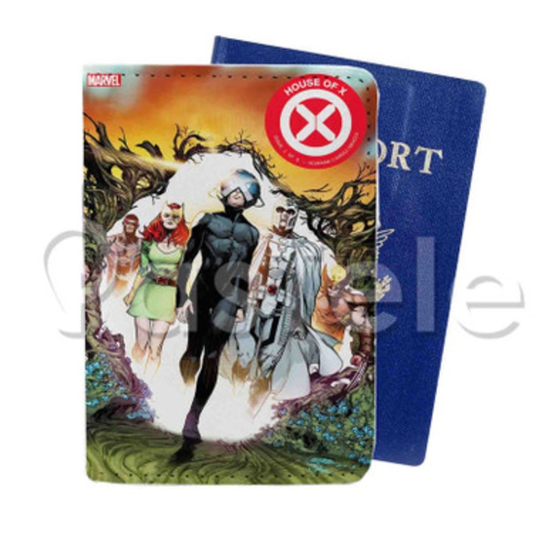 House of X Custom PU Leather Passport Travel Baggage Tag Cover