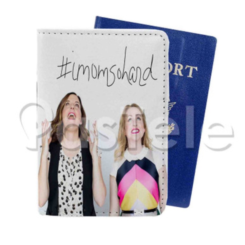 Imomsohard Custom PU Leather Passport Travel Baggage Tag Cover