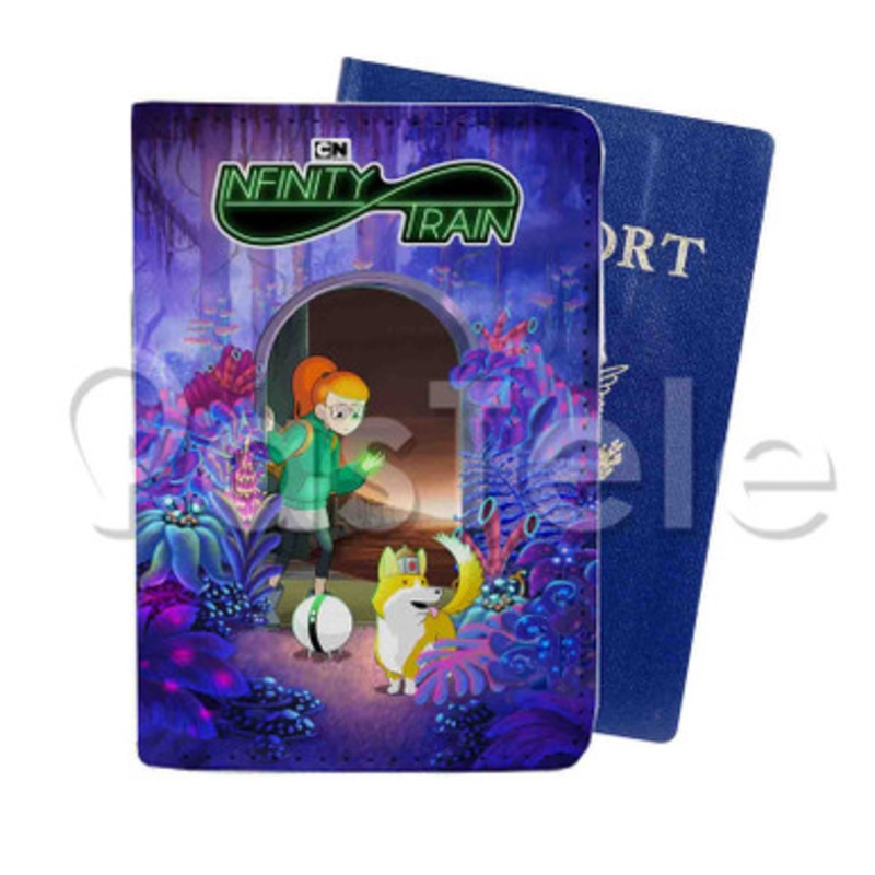Infinity Train Custom PU Leather Passport Travel Baggage Tag Cover