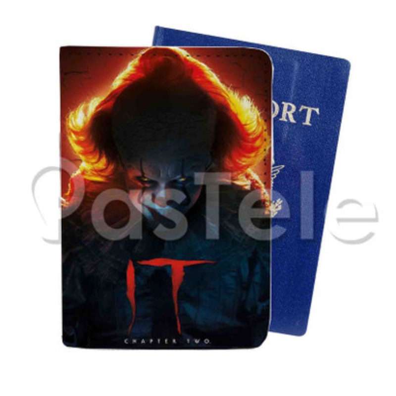 IT Chapter 2 Movie Custom PU Leather Passport Travel Baggage Tag Cover