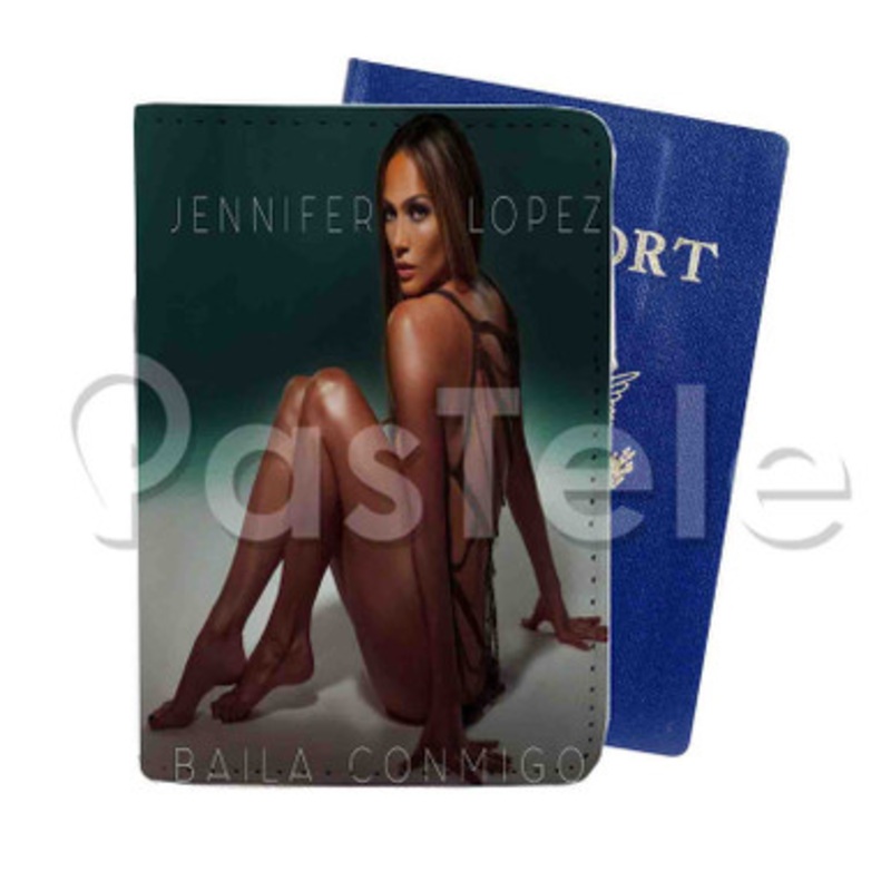 Jennifer Lopez Baila Conmigo Custom PU Leather Passport Travel Baggage Tag Cover
