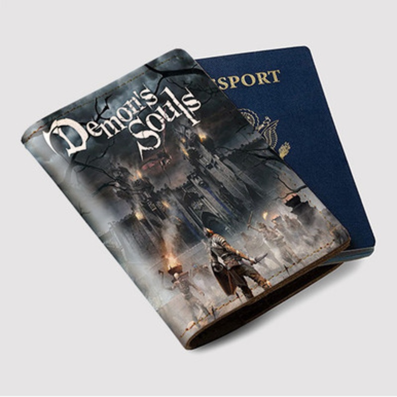 Pastele Demon s Souls Custom Passport Wallet Case With Credit Card Holder Awesome Personalized PU Leather Travel Trip Vacation Baggage Cover