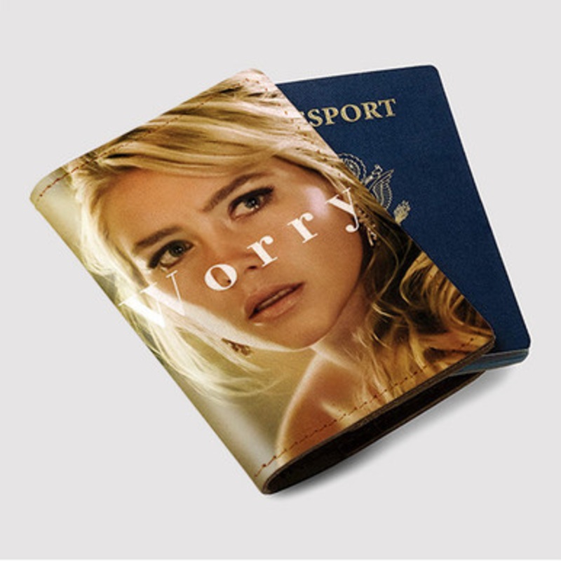Pastele Florence Pugh Dont Worry Darling Custom Passport Wallet Case With Credit Card Holder Awesome Personalized PU Leather Travel Trip Vacation Baggage Cover