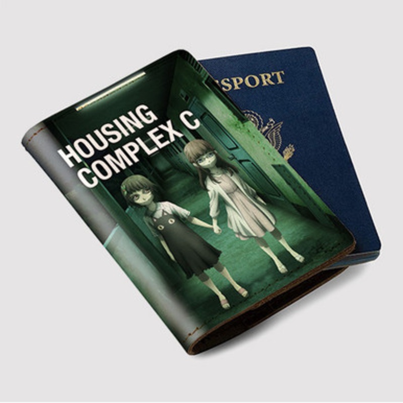 Pastele Housing Complex C Custom Passport Wallet Case With Credit Card Holder Awesome Personalized PU Leather Travel Trip Vacation Baggage Cover