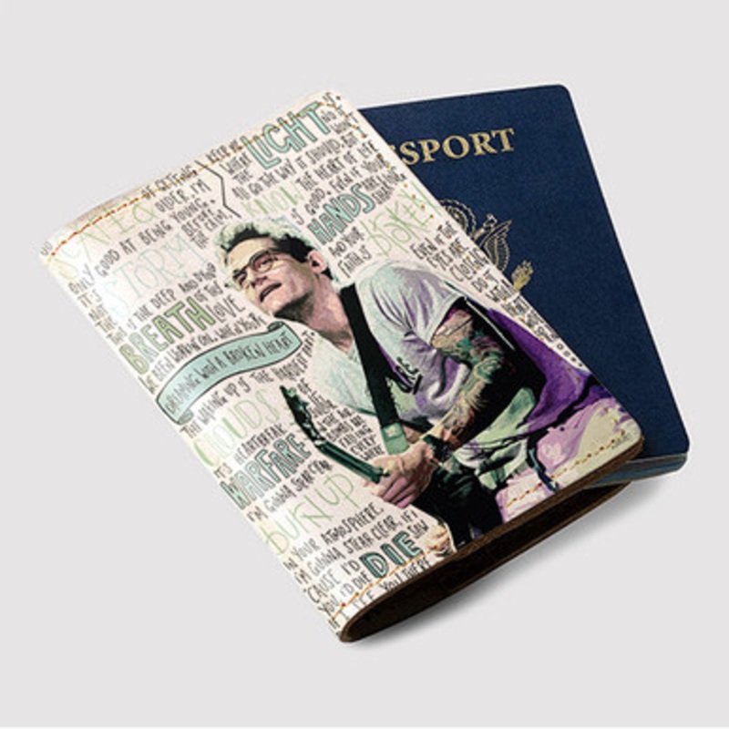 Pastele John Mayer Lyrics Custom Passport Wallet Case With Credit Card Holder Awesome Personalized PU Leather Travel Trip Vacation Baggage Cover