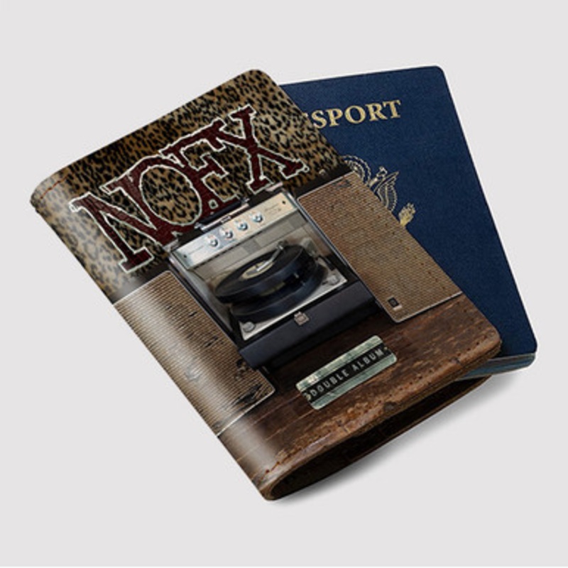 Pastele NOFX Double Album Custom Passport Wallet Case With Credit Card Holder Awesome Personalized PU Leather Travel Trip Vacation Baggage Cover