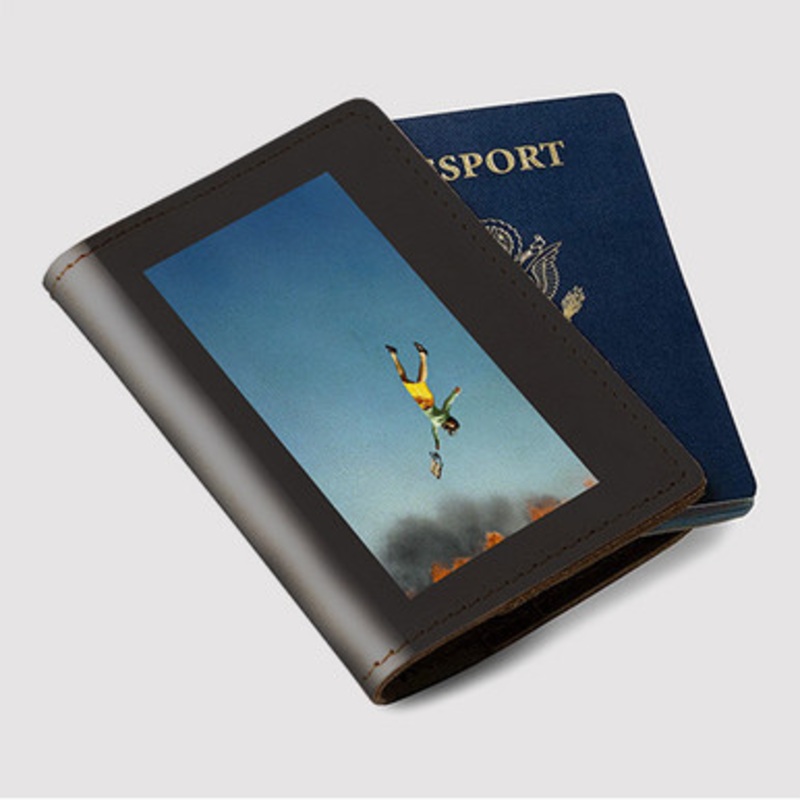 Pastele Yeah Yeah Yeahs Cool It Down Custom Passport Wallet Case With Credit Card Holder Awesome Personalized PU Leather Travel Trip Vacation Baggage Cover