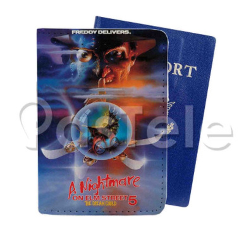 A Nightmare on Elm Street 5 The Dream Child Custom PU Leather Passport Travel Baggage Tag Cover