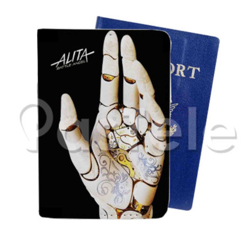 Alita Battle Angel Steelbook Custom PU Leather Passport Travel Baggage Tag Cover