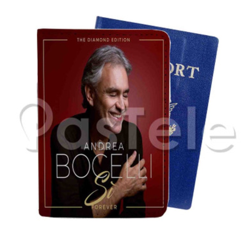 Andrea Bocelli Si Forever The Diamond Edition Custom PU Leather Passport Travel Baggage Tag Cover