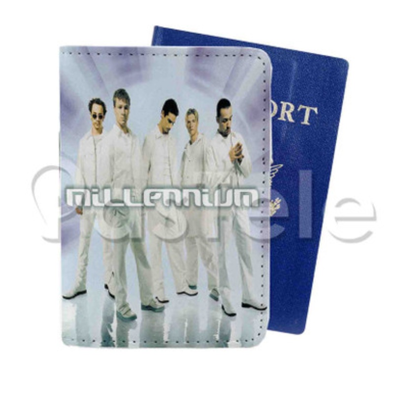 Backstreet Boys Millennium Custom PU Leather Passport Travel Baggage Tag Cover